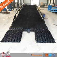 10 ton warehouse hydraulic yard ramp container dock ramp mobile loading ramp for forklift